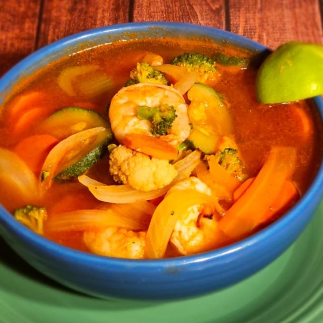 Caldo De Camarones.